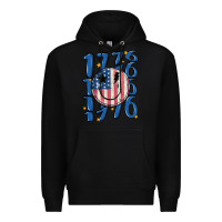 Black 1776 Premium Hoodie - MaliasSmallBusiness