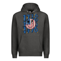 Charcoal Heather 1776 Premium Hoodie - MaliasSmallBusiness