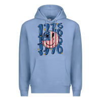 Colony Blue 1776 Premium Hoodie - MaliasSmallBusiness