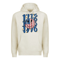 Oatmeal Heather 1776 Premium Hoodie - MaliasSmallBusiness