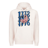 Pale Pink 1776 Premium Hoodie - MaliasSmallBusiness