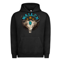 Pigment Black wallen with bull skull Urban Hoodie - NancyCooperArtShop
