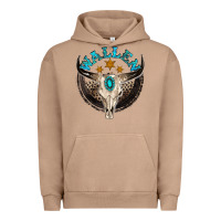 Pigment Burro wallen with bull skull Urban Hoodie - NancyCooperArtShop