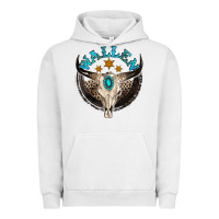 Pigment Lunar Rock wallen with bull skull Urban Hoodie - NancyCooperArtShop