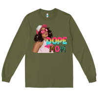 Army Green pink sunglasses afro black girl dope mom Long Sleeve Tee - texasbilliewilder