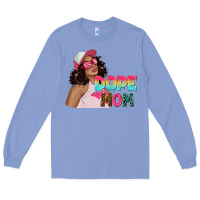 Pink Sunglasses Afro Black Girl Dope Mom Long Sleeve Tee | Teevron