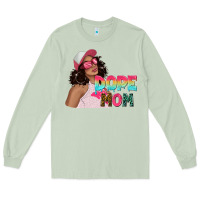 Matcha pink sunglasses afro black girl dope mom Long Sleeve Tee - texasbilliewilder