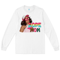 White pink sunglasses afro black girl dope mom Long Sleeve Tee - texasbilliewilder