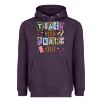 Plum teach your heart out Heavyweight Hoodie - AdoDesignShop