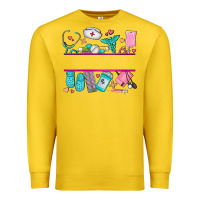 Lemon nurse elements with costom name Premium Sweatshirt - AdoDesignShop