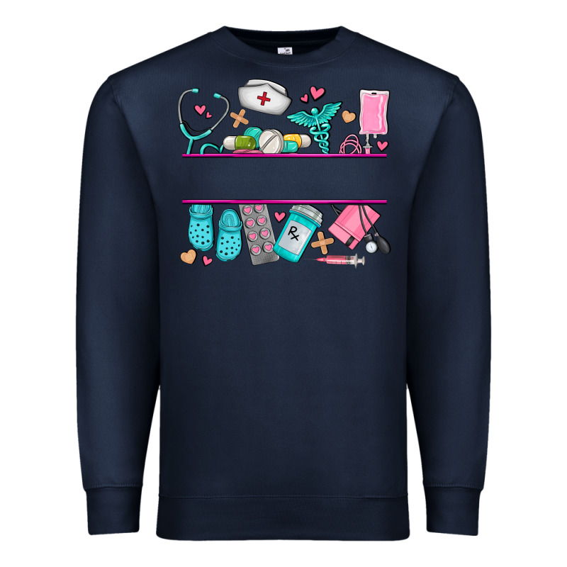 Nurse Elements With Costom Name Premium Sweatshirt by AdoDesignShop | Teevron