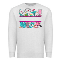 Oatmeal Heather nurse elements with costom name Premium Sweatshirt - AdoDesignShop