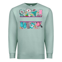 Seafoam nurse elements with costom name Premium Sweatshirt - AdoDesignShop