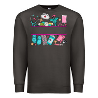 Smoke nurse elements with costom name Premium Sweatshirt - AdoDesignShop