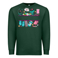 Sports Green nurse elements with costom name Premium Sweatshirt - AdoDesignShop