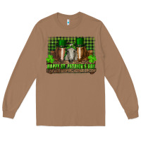 Toasted Coconut happy st. patrick's day horses with leprechaun hat and bandana Long Sleeve Tee - RanaPortraitStore