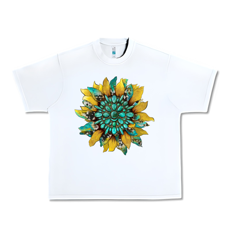 Sunflower With Gemstone And Cowhide Urban Heavy Tee by Artiststas | Teevron