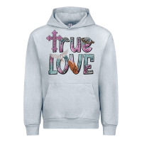 Heather Grey true love Urban Hoodie - NancyCooperArtShop