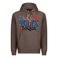 Coffee red white boujee Premium Hoodie - MaliasSmallBusiness