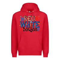 Red red white boujee Premium Hoodie - MaliasSmallBusiness