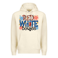 Sandshell red white boujee Premium Hoodie - MaliasSmallBusiness