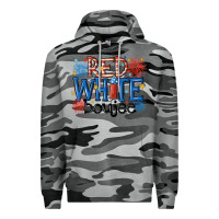 Slate Camo red white boujee Premium Hoodie - MaliasSmallBusiness