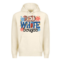 Tofu red white boujee Premium Hoodie - MaliasSmallBusiness