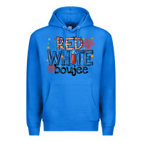 True Royal red white boujee Premium Hoodie - MaliasSmallBusiness