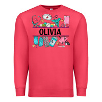 Nurse Elements With Costom Name Premium Sweatshirt | Teevron