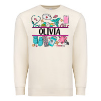 Sandshell nurse elements with costom name Premium Sweatshirt - AdoDesignShop