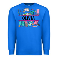 True Royal nurse elements with costom name Premium Sweatshirt - AdoDesignShop