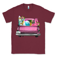 Summer Pink Truck Beach Classic Tee | Teevron