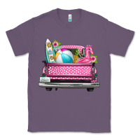 Lavender summer pink truck beach Classic Tee - texasbilliewilder