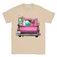 Mushroom summer pink truck beach Classic Tee - texasbilliewilder