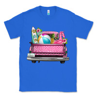 True Royal summer pink truck beach Classic Tee - texasbilliewilder