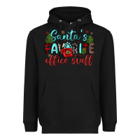 Black santa s favorite office staff Heavyweight Hoodie - JahusDesignShop