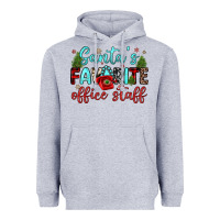 Heather Grey santa s favorite office staff Heavyweight Hoodie - JahusDesignShop