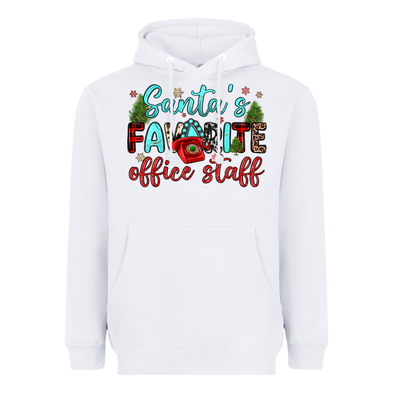 Santa S Favorite Office Staff Heavyweight Hoodie by JahusDesignShop | Teevron