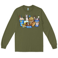 Army Green siberian husky coffee cups Long Sleeve Tee - Zillion Design Studio