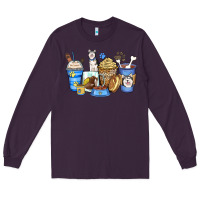 Plum siberian husky coffee cups Long Sleeve Tee - Zillion Design Studio