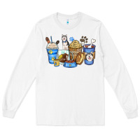 White siberian husky coffee cups Long Sleeve Tee - Zillion Design Studio