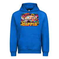 Cobalt trippy hippie Urban Hoodie - NancyCooperArtShop