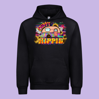 Trippy Hippie Urban Hoodie Designed By Nancycooperartshop