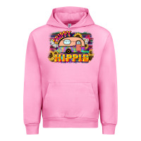 Fuchsia Pink trippy hippie Urban Hoodie - NancyCooperArtShop