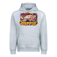 Heather Grey trippy hippie Urban Hoodie - NancyCooperArtShop