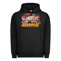Pigment Black trippy hippie Urban Hoodie - NancyCooperArtShop