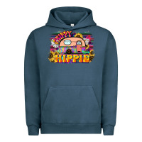 Pigment Midnight Navy trippy hippie Urban Hoodie - NancyCooperArtShop