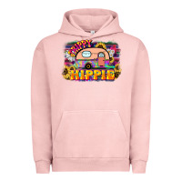 Pigment Salmon trippy hippie Urban Hoodie - NancyCooperArtShop