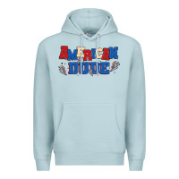 Blue Mist american dude Premium Hoodie - MaliasSmallBusiness