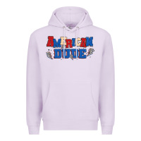 Lilac american dude Premium Hoodie - MaliasSmallBusiness